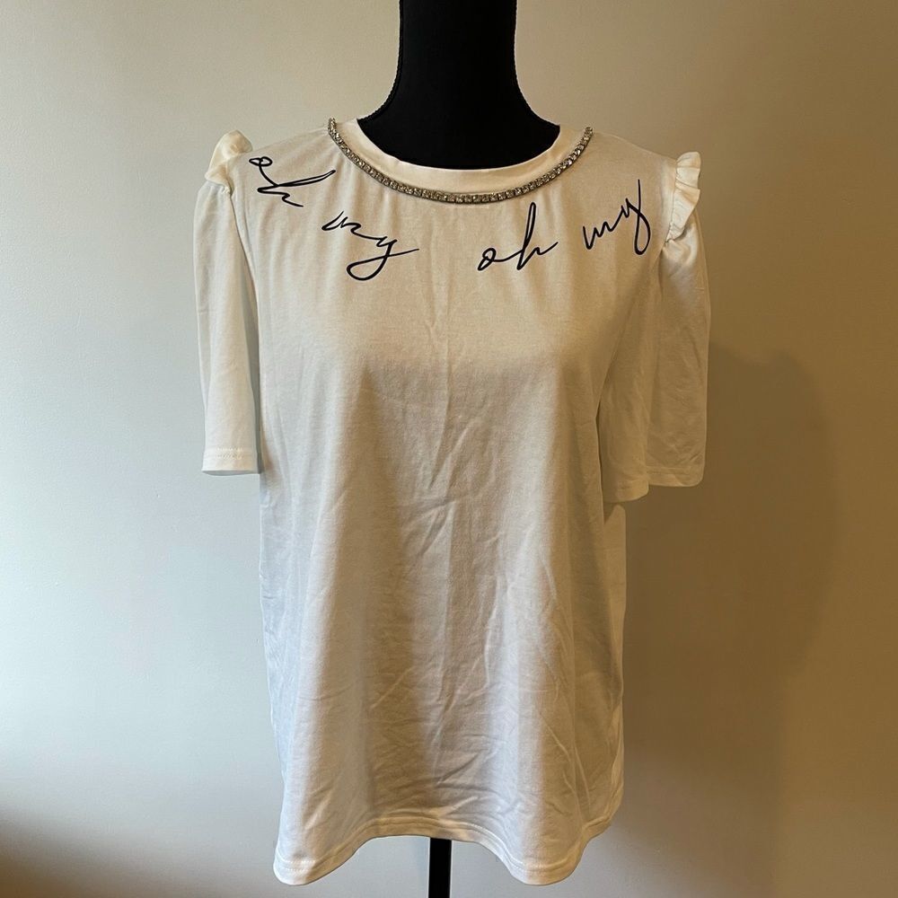 On Twelfth Oh My Jeweled Top